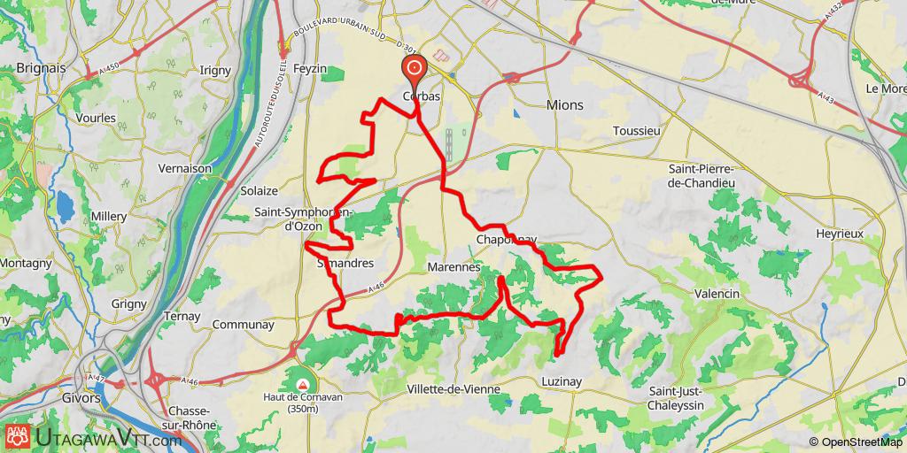 Corbas - Chemins de Simandres à Luzinay