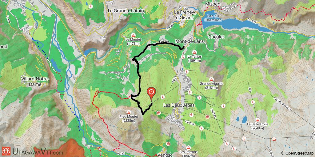 Les Deux-Alpes : Col de Mais - La Molière - Mont de Lans