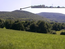 Croix de la Roque vue du haut de Saint Amans Soult (volonté de la veuve de Napoléon Hector Soult)