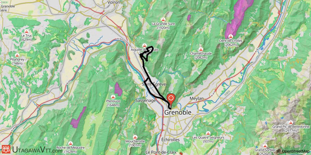 Le monastère de Chalais par la cimenterie