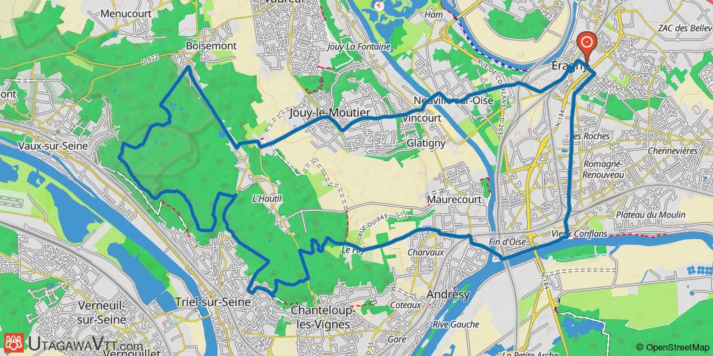 Tour de l'Hautil depuis Eragny