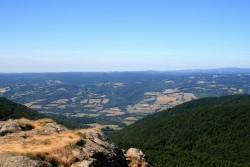 Plein Nord depuis le Roc de Peyremaux (Altitude 1008m)