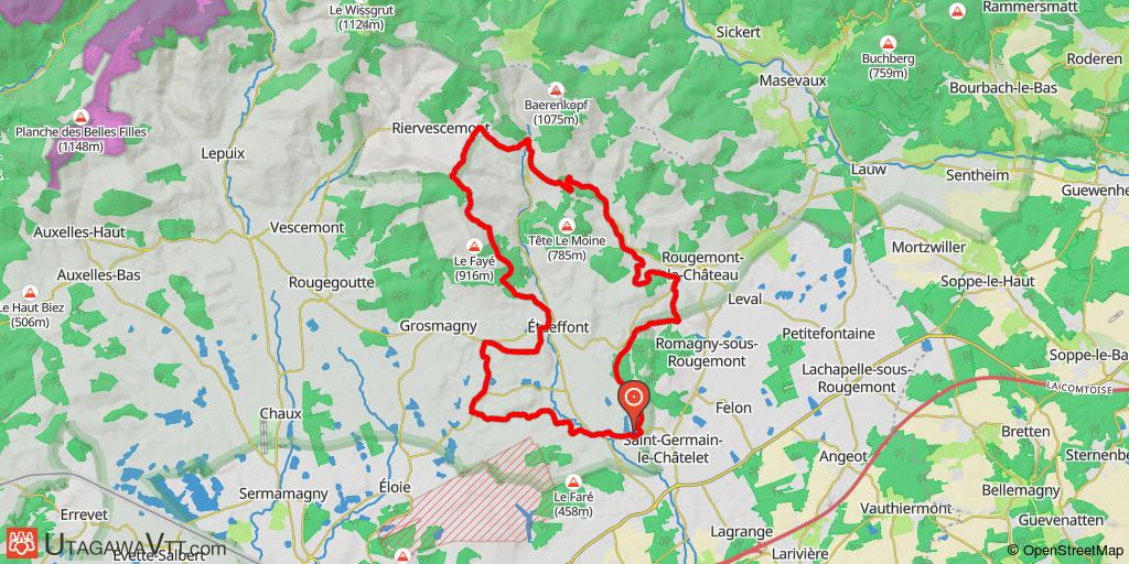 Boucle au départ de Bourg-sous-Châtelet
