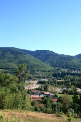 La Montagne Noire avec le dessin de ses Chemins en lacets