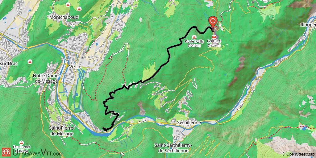 Descente du Luitel vers Le Péage de Vizille
