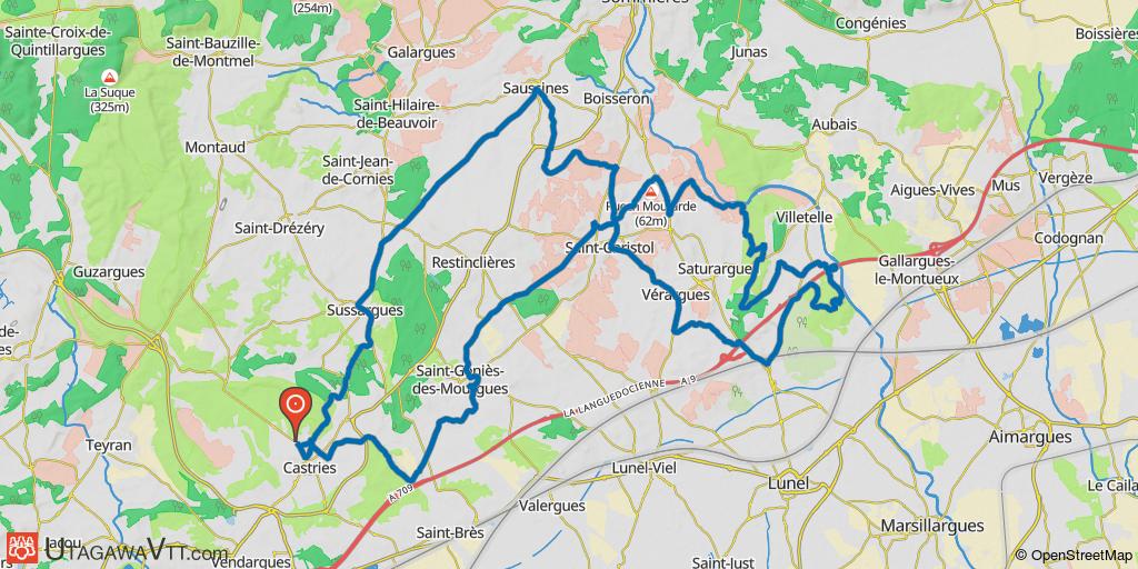 De Castries à Aubrussum, découverte de l'arrière-pays de Montpellier
