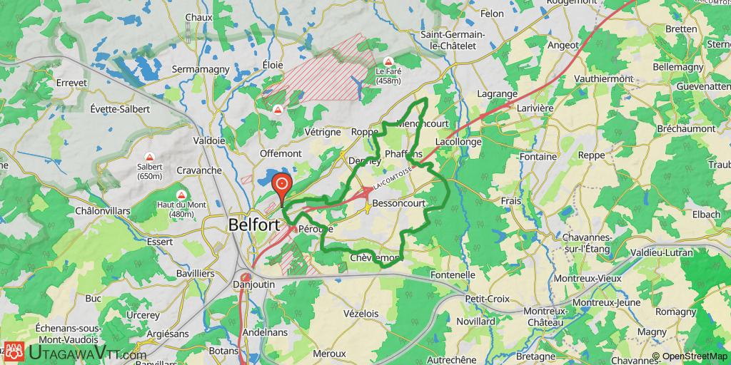Géocaching et points de vue autour de Belfort