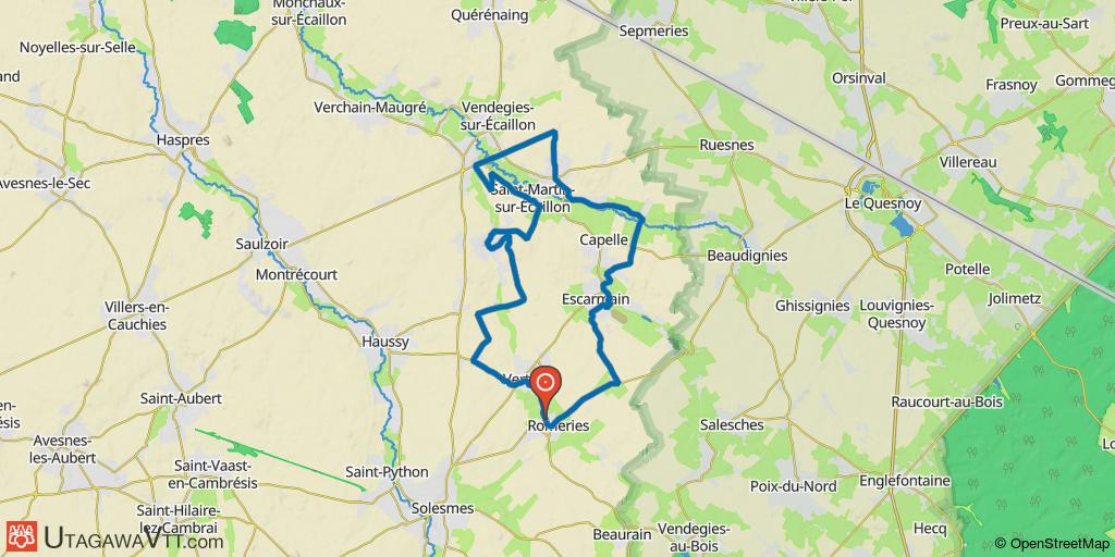 Autour de Romeries - 25 km