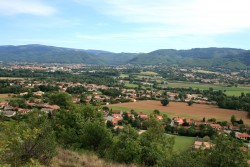 Premier et deuxieme plan: Payrin, au fond Aussillon, Mazamet et Saint Albi à droite