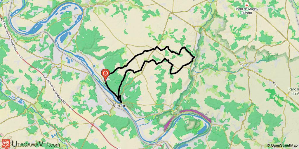 De Vernon à l'allée couverte de Dampsmenil