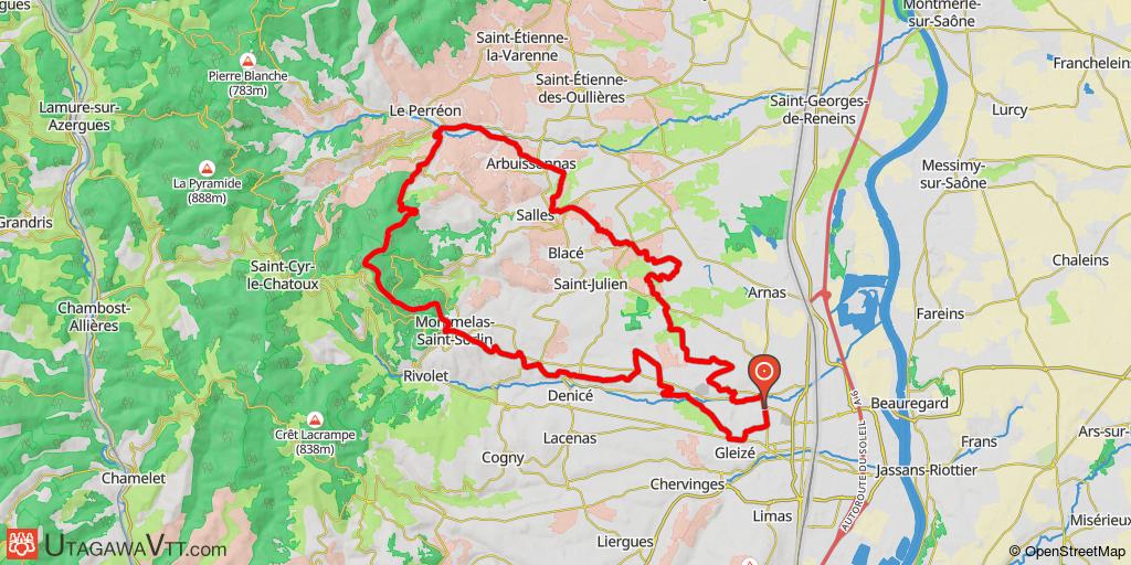 Dans le Beaujolais: de Villefranche-sur-Saône au Perréon