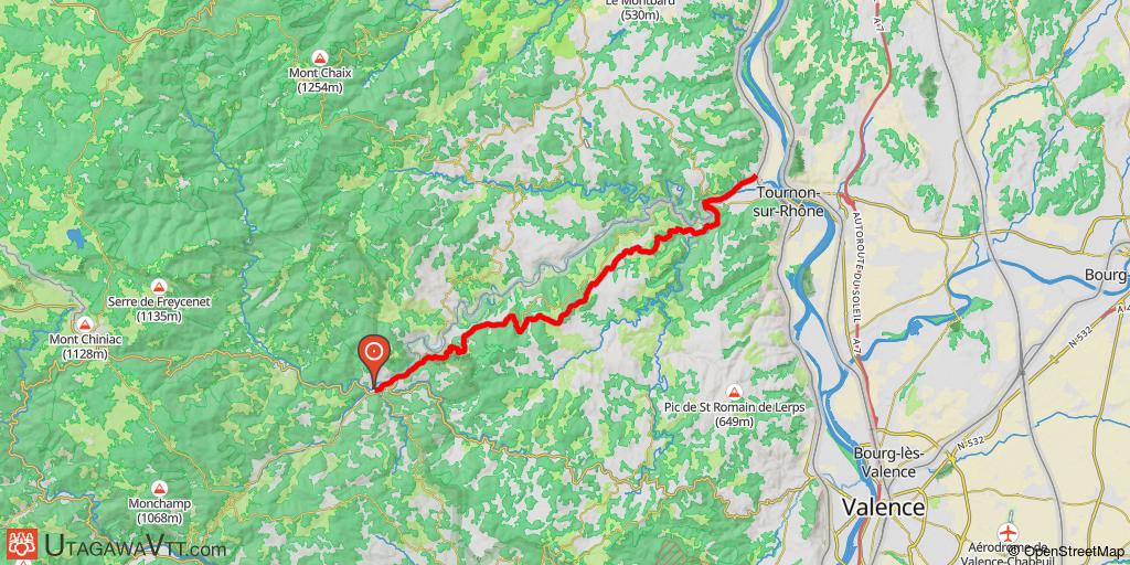 Sur le chemin retour du Mastrou: Lamastre - St-Jean-de-Muzols