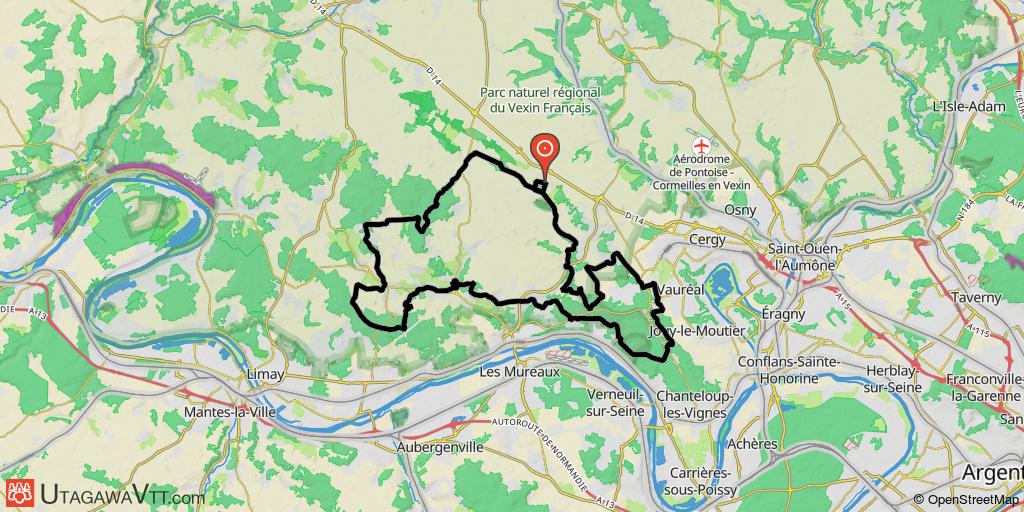 Vers le GR2 et l'Hautil (version longue)