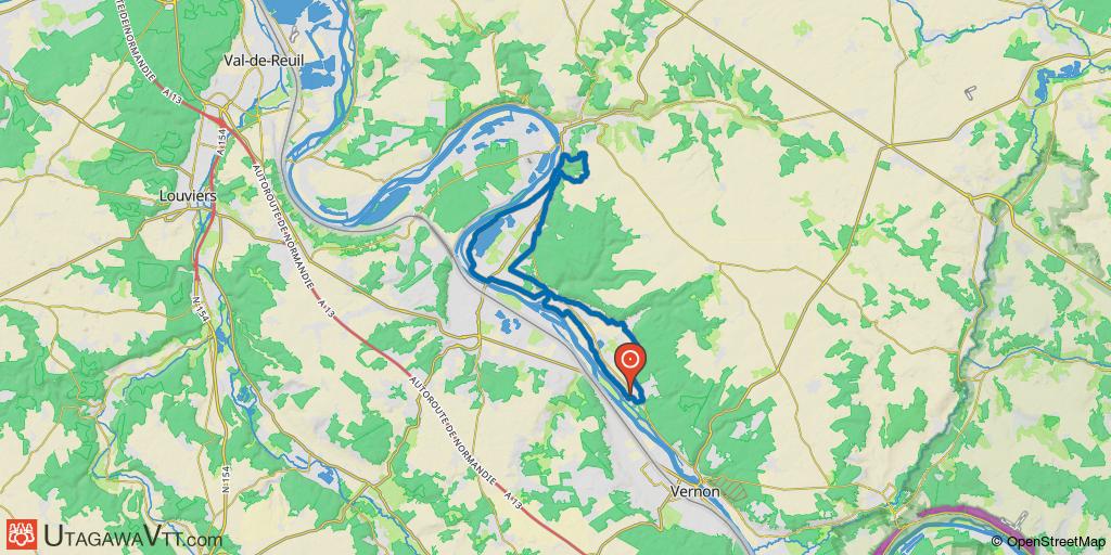 Le long de la vallée de la Seine de Pressagny aux Andelys