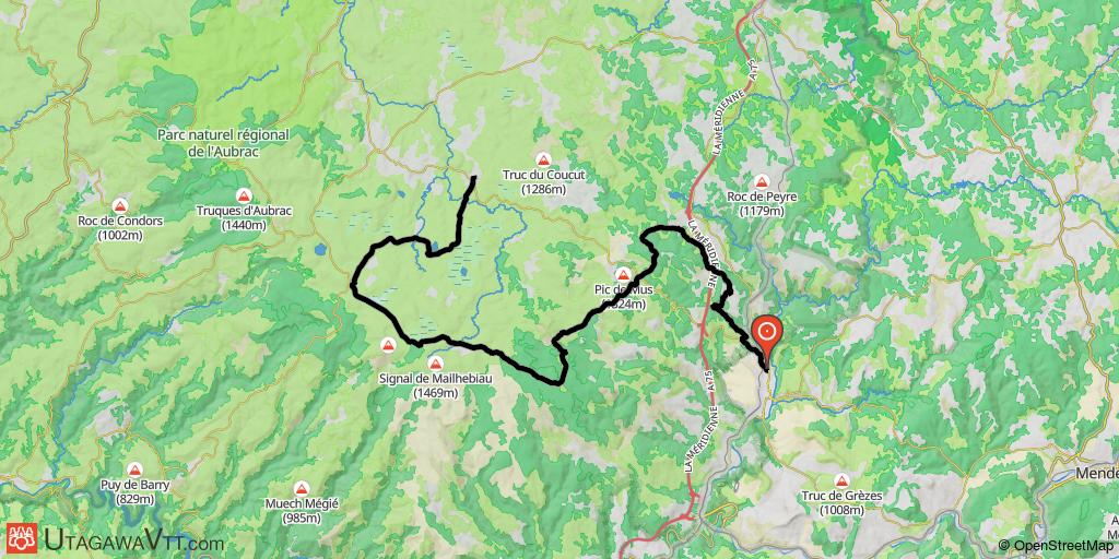 Tour de l'Aubrac -  Marvejols - Marchastel (Etape 1/4)