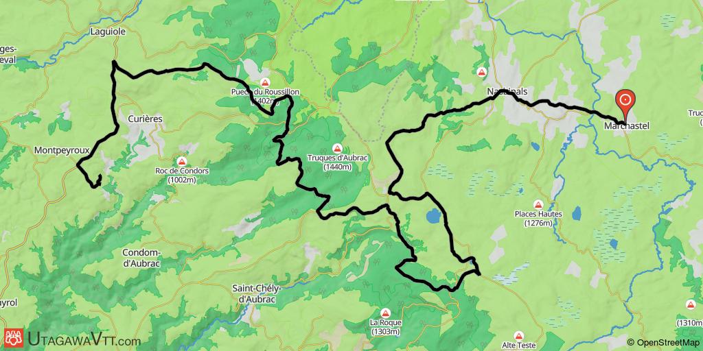 Tour de l'Aubrac - Marchastel - Camplo (Etape 2/4 )