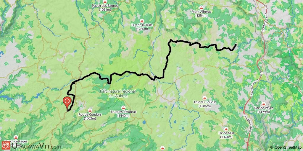 Tour de l'Aubrac - Camplo - Fau de Peyre (Etape 3/4)