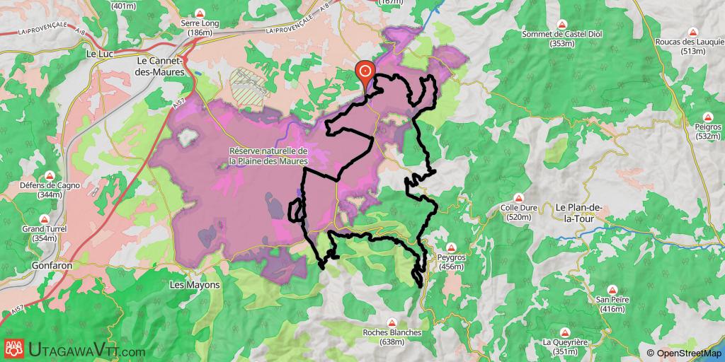 46 km de chemins dans les Maures