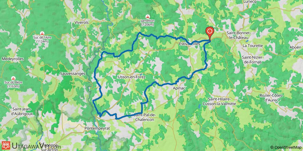 Alentours du chemin de fer du haut Forez