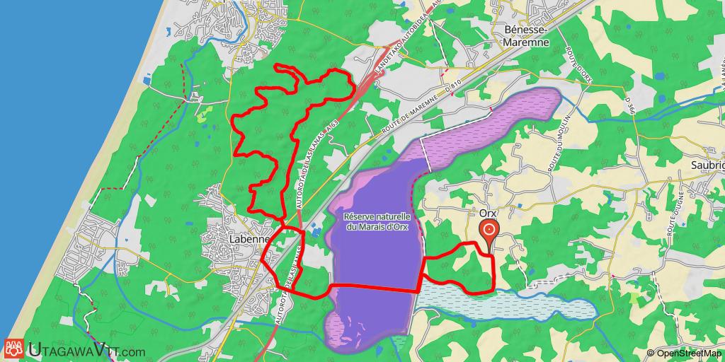 Orx - Labenne - Capbreton (circuit long)