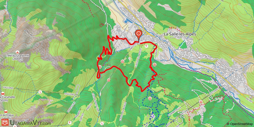 Grand Briançonnais - Parcours N° 27 : Le Bois de Goudissard
