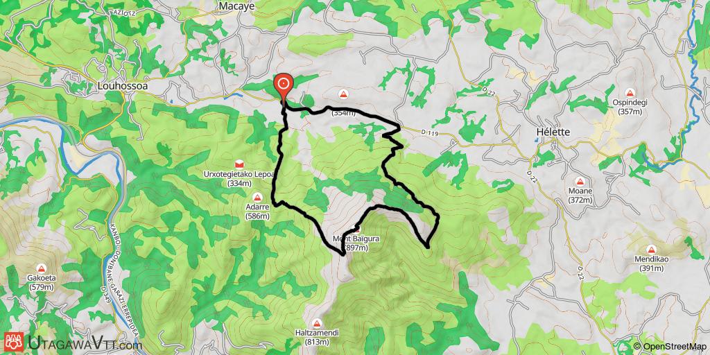 Montée et descente du Baïgura