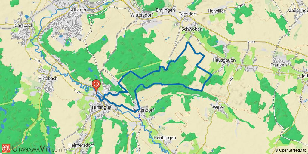 Domaine VTT Sundgau - Sud Alsace : La voie romaine
