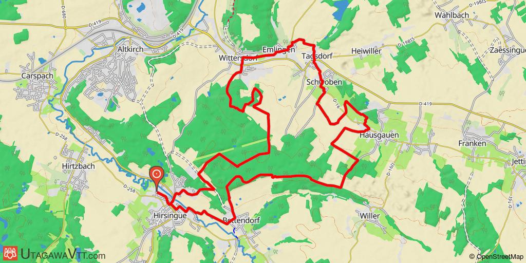 Domaine VTT Sundgau - Sud Alsace : La vallée du Thalbach