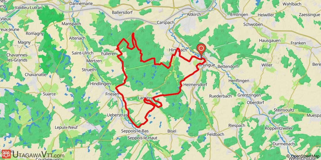 Domaine VTT Sundgau - Sud Alsace : Le village disparu de Rossburn