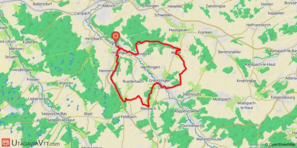 Domaine VTT Sundgau - Sud Alsace : Le circuit du Feldbach