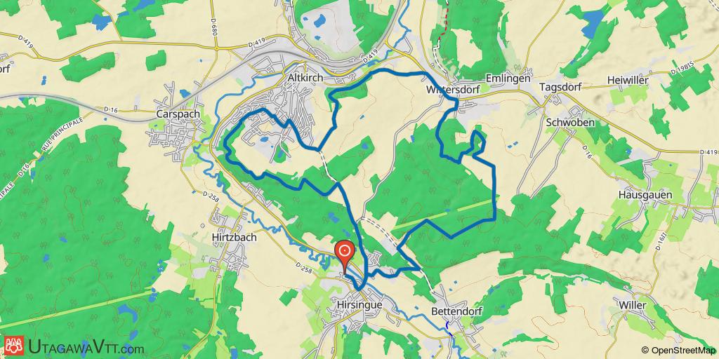 Domaine VTT Sundgau - Sud Alsace : Le tour du Buergerwald