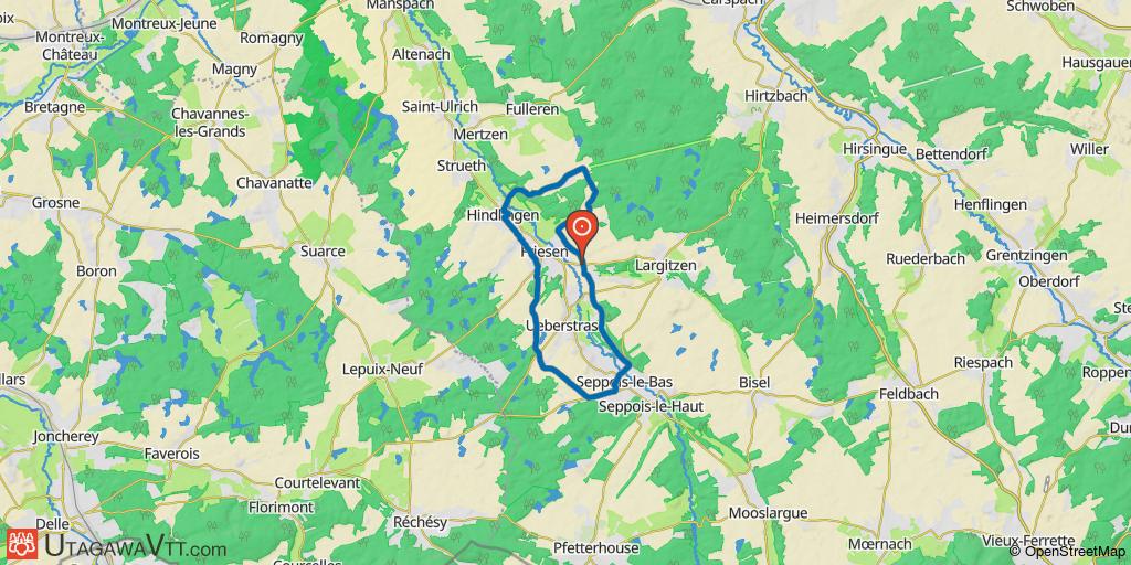 Domaine VTT Sundgau - Sud Alsace : Le circuit du pèlerinage