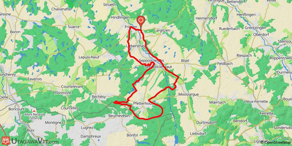 Domaine VTT Sundgau - Sud Alsace : La borne des trois puissances