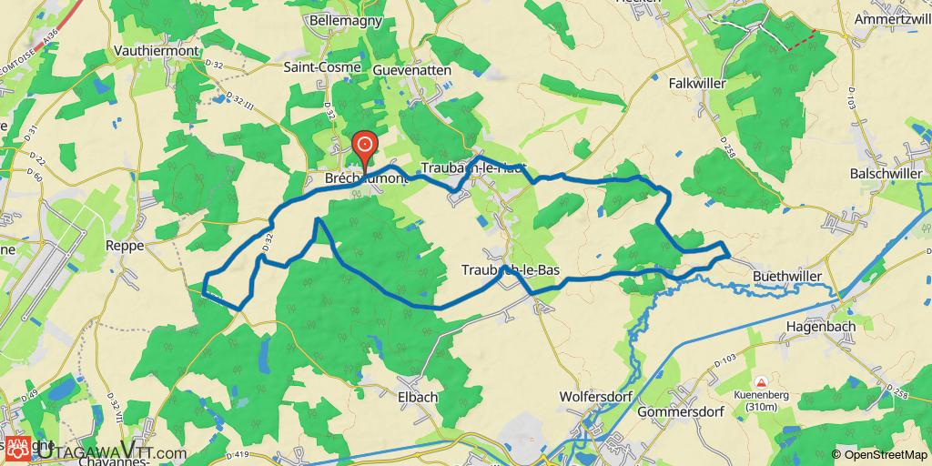 Domaine VTT Sundgau - Sud Alsace : Les deux Traubach