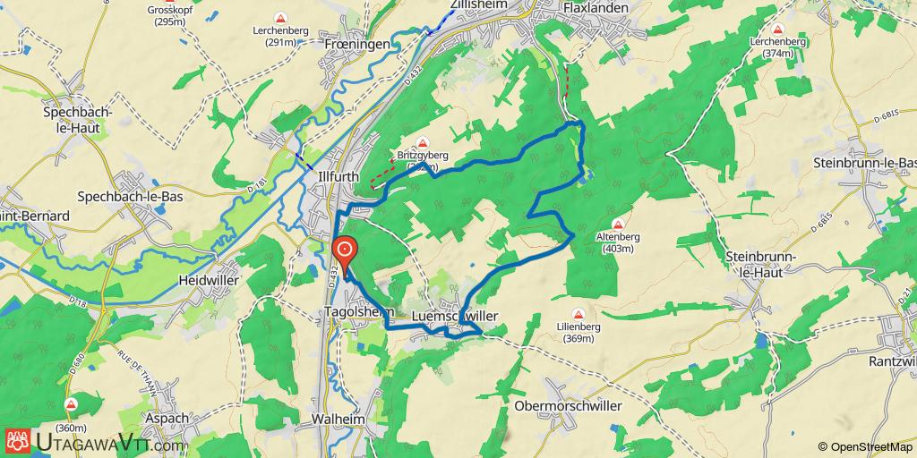 Domaine VTT Sundgau - Sud Alsace : Le circuit du Grand Canon
