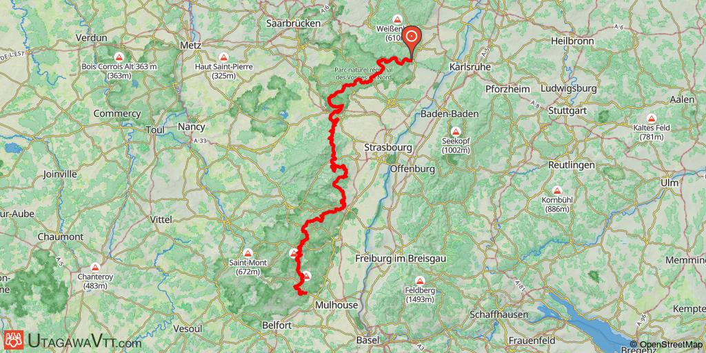 Traversée du massif Vosgien