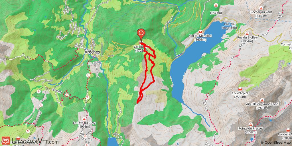 Beaufortain VTT - Roche Parstire