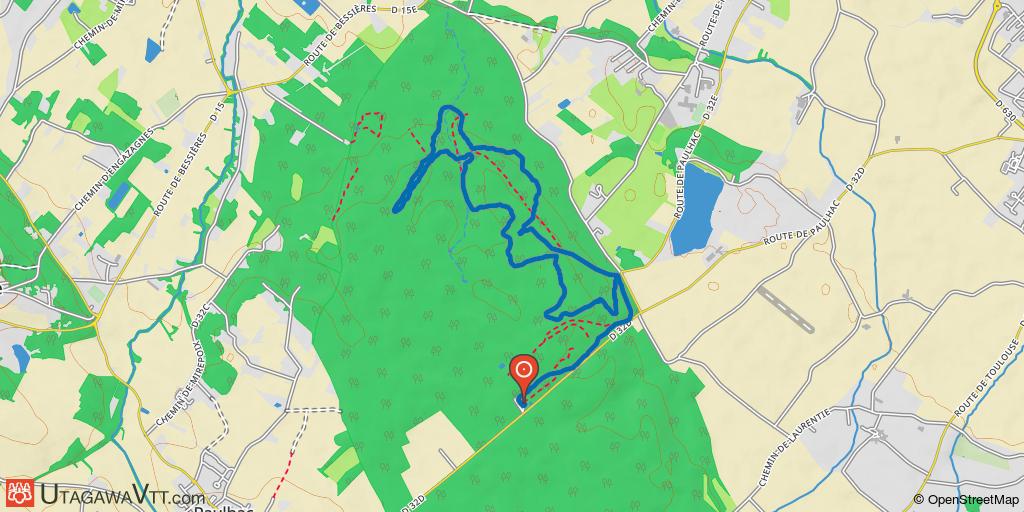 Forêt de Buzet-sur-Tarn - Parcours technique