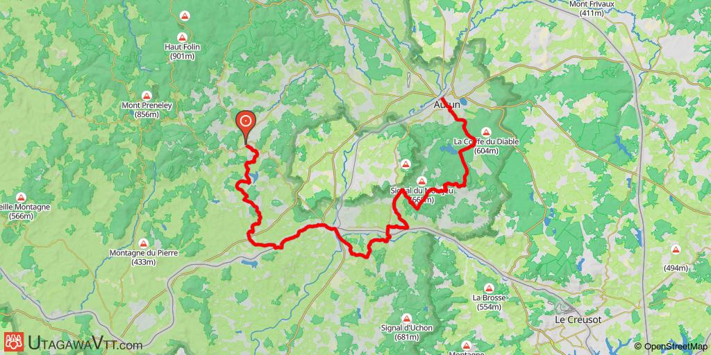 Tour du Bas Morvan : Saint-Léger-sous-Beuvray - Autun