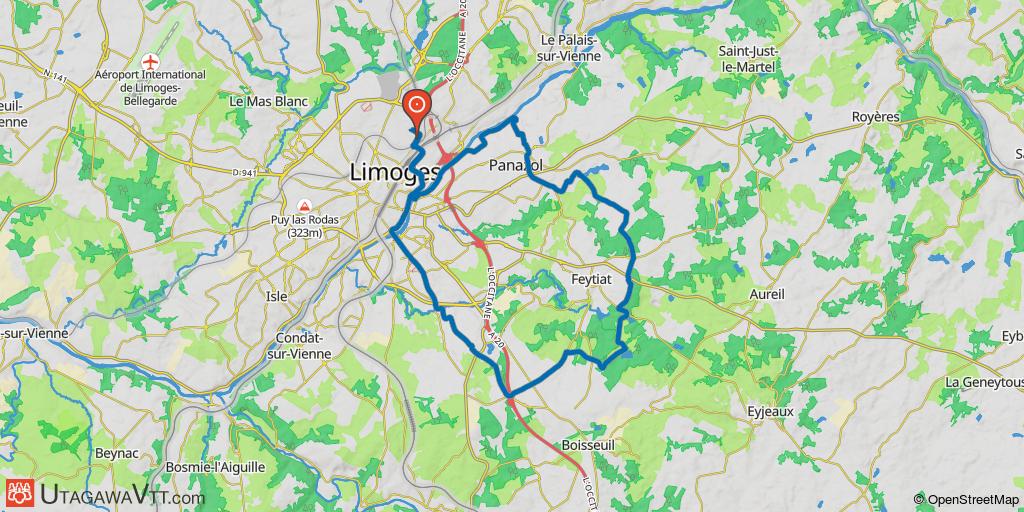 Limoges - Panazol - Feytiat - Boisseuil - Limoges