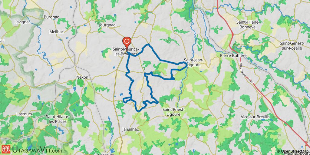 Au sud-est de Saint-Maurice-les-Brousses