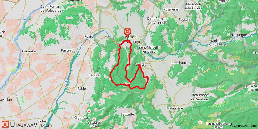 Entre Vaison, Crestet et les Dentelles de Montmirail