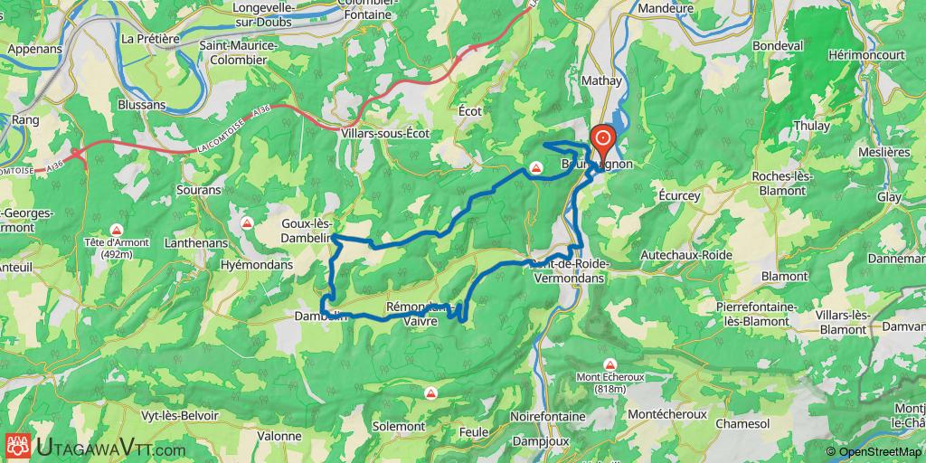 Boucle Bourguignon- Goux-lès-Dambelin - Neuchâtel-Urtière