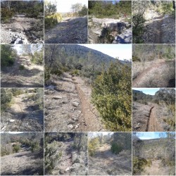 Aperçu de la trace dans la zone du ruisseau de Groussanne