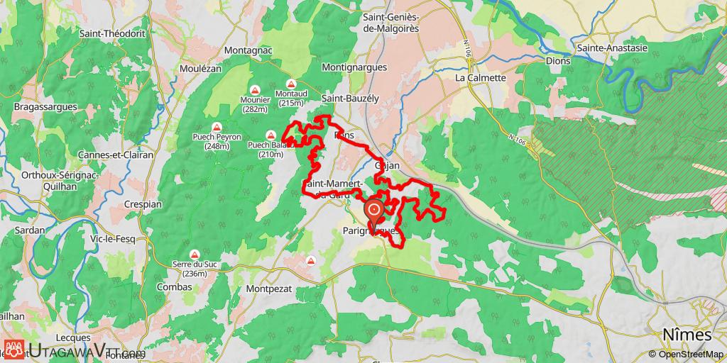 Parignargues: La Rando du Bonheur   2007 - 40 km