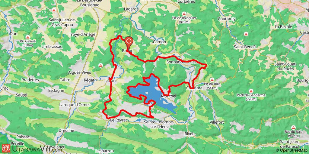 Les chemins du St Calvaire - Singles du lac de Montbel