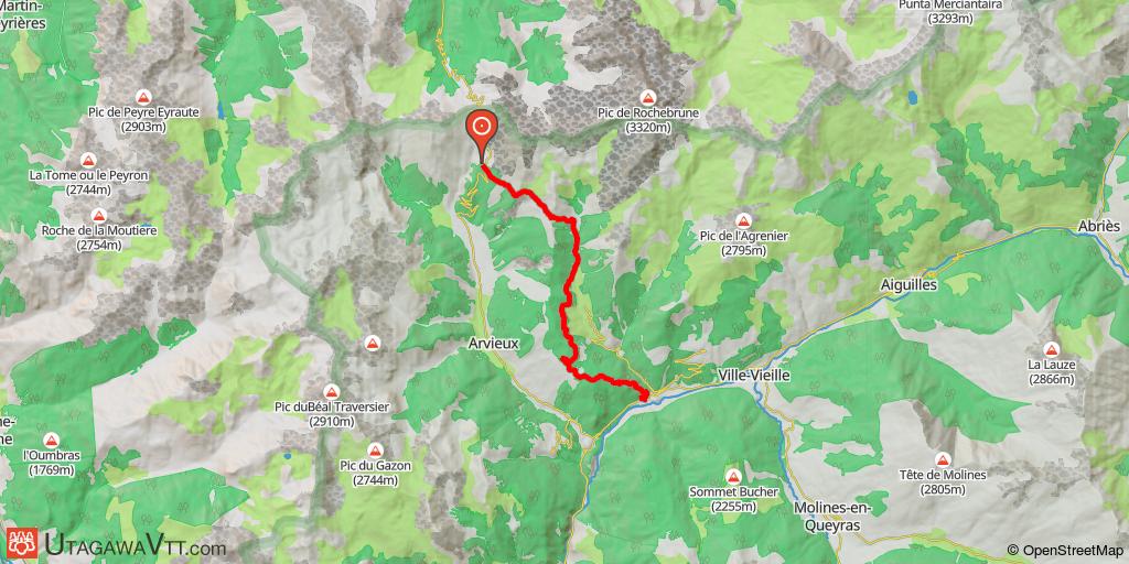 Descente Arvieux - Château-Queyras