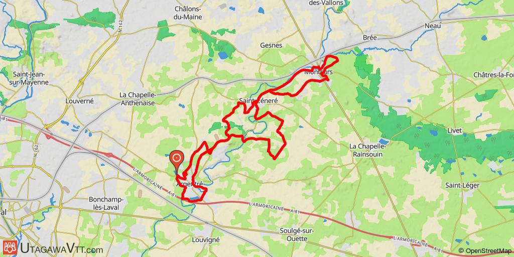 Rando entre Argentré et Montsur