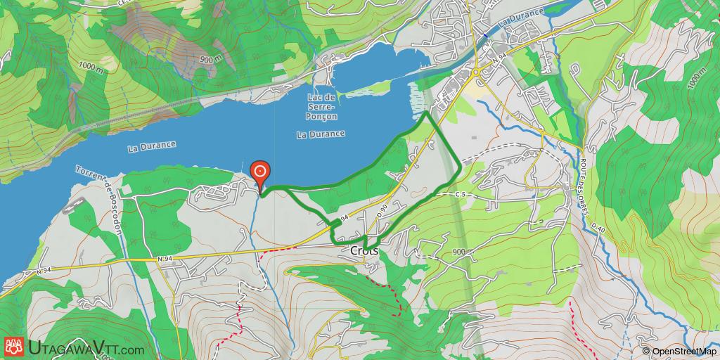 Circuits VTT-FFC de Serre-Ponçon - N°1 - Boucle de Chanterenne