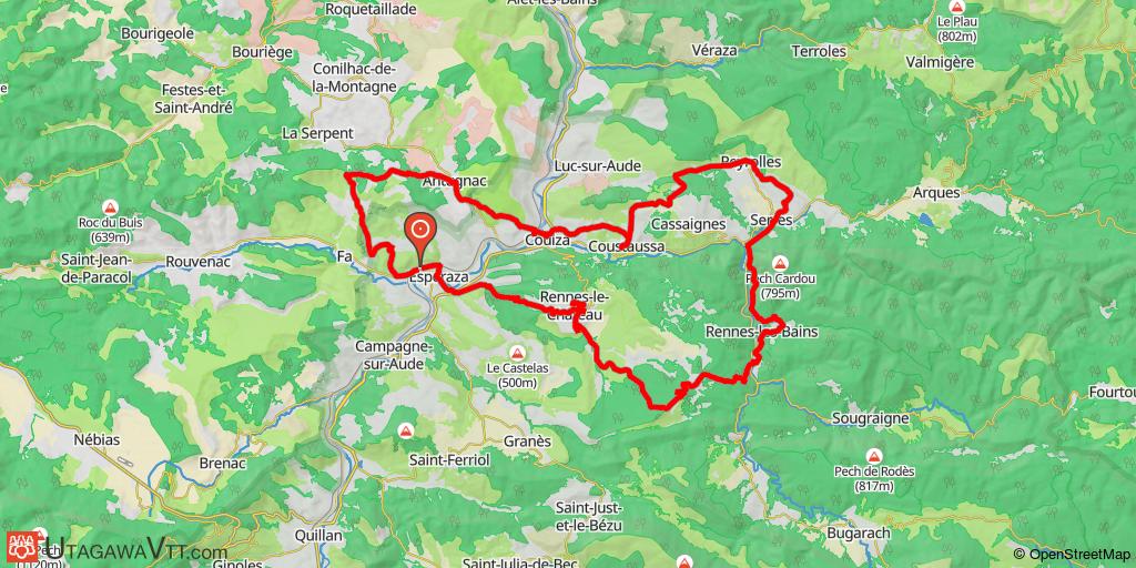 Couiza - Variante du circuit N° 35